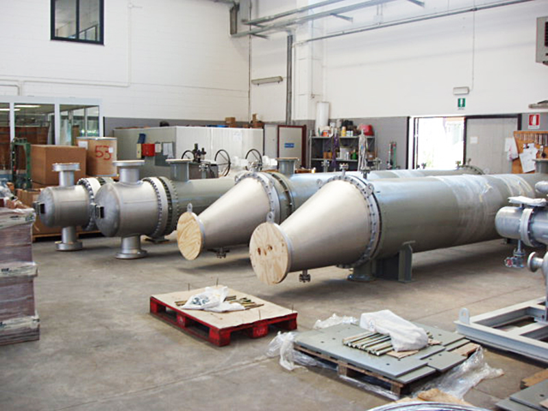 AB Progetti - Condensers for ammonia-urea Plant